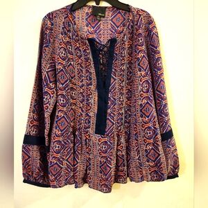 Silk Boho Blouse (Oversized)